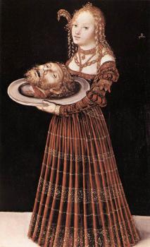 Lucas Il Vecchio Cranach : Salome with the Head of St John the Baptist